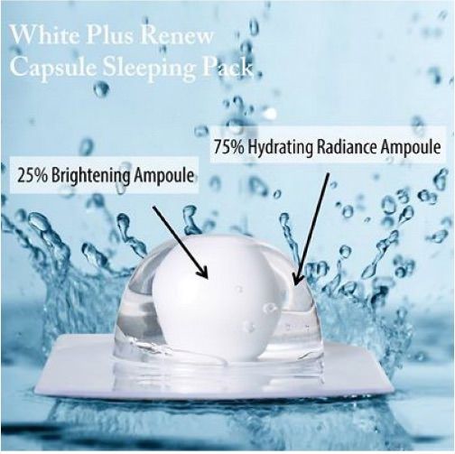 2 phần của Mặt Nạ Ngủ Laneige White Plus Renew Capsule Sleeping Pack 1