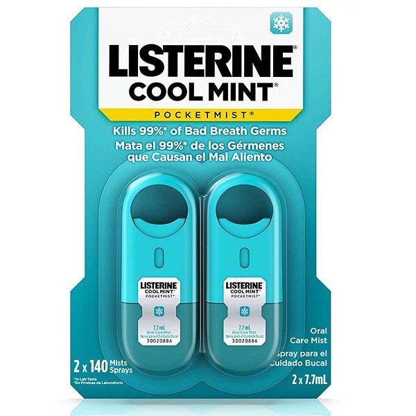  Nước Xịt Thơm Ngăn Ngừa Hôi Miệng LISTERINE POCKETMIST COOL MINT ORAL CARE MIST 