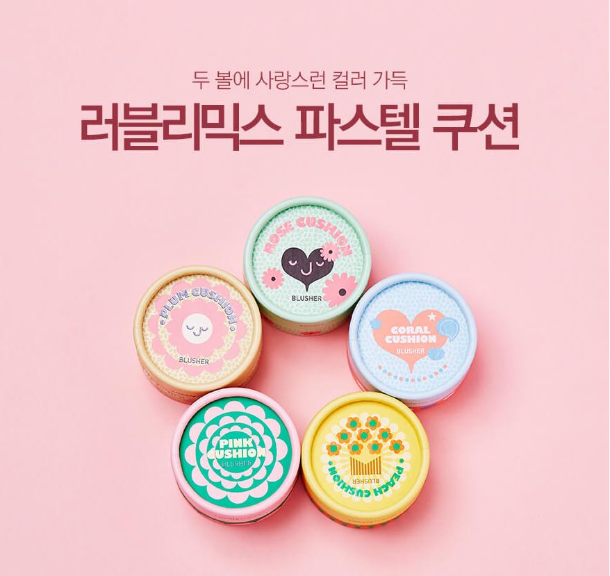Phấn má hồng Lovely Meex Pastel Cushion Blusher 1