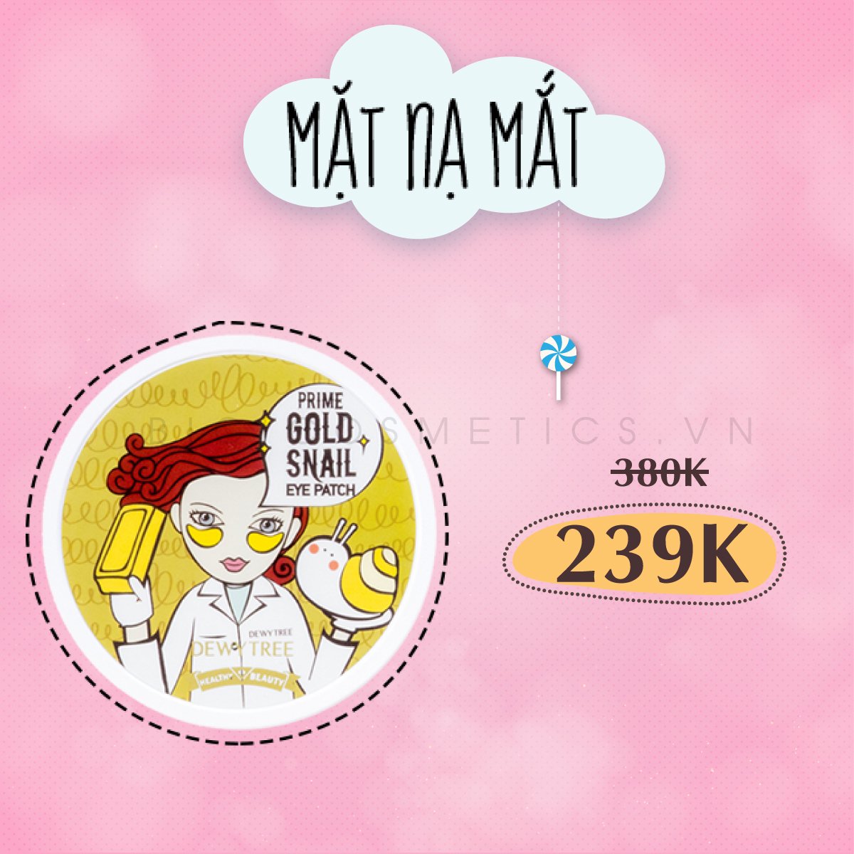 Mặt Nạ Mắt Dewy Tree Hàn Quốc bán tại Bici Cosmetics