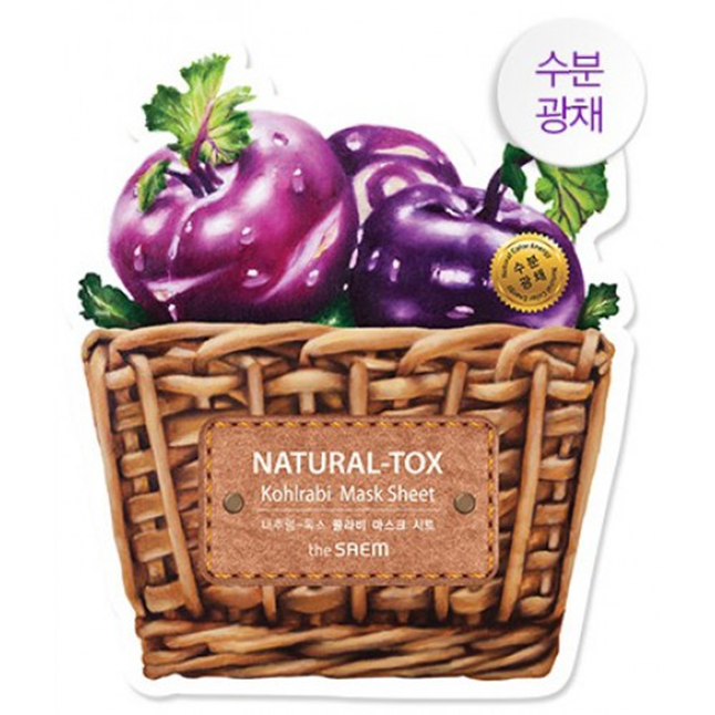 Mặt nạ Natural-Tox Kohrabi The Saem-Moisturizing & Radiating
