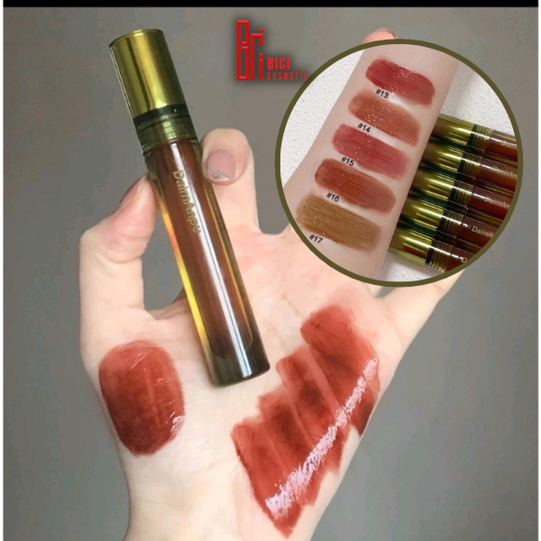  Son Tint Bóng Vỏ Xanh Matcha DaimAnpu Mirror Lip Glaze 