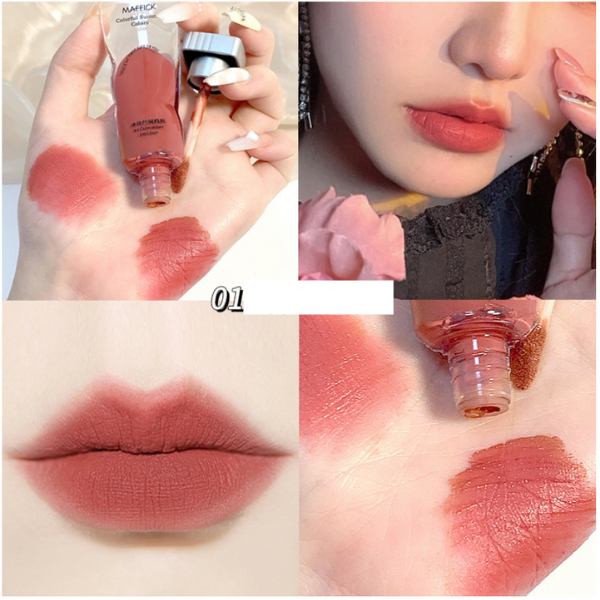  Son Kem Lì Dạng Tuýp Trong Suốt MAFFICK Ice Cube Velvet Lip Glaze NDT 