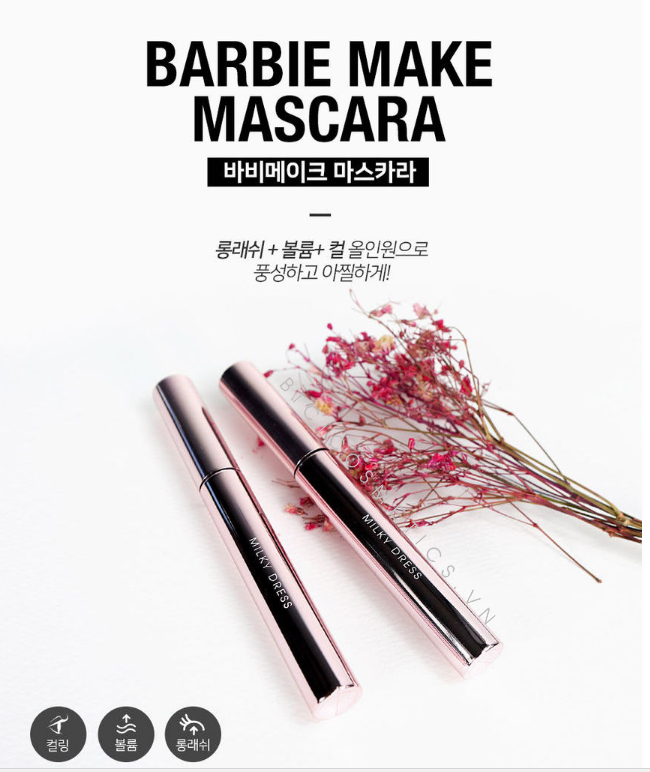 Milky Dress Barbie Make Mascara - bici cosmetics