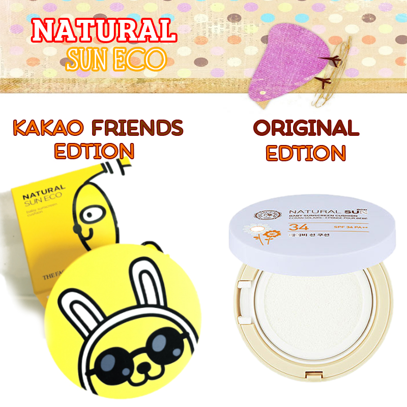 2 phiên bản Kem Chống Nắng Natural Sun Eco Baby Sunscreen Cushion SPF34+ PA+++ 1