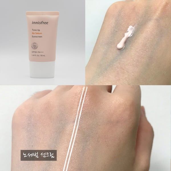  Kem Chống Nắng Innisfree Tone Up No Sebum Sunscreen SPF50+ PA+++ (50ml) 