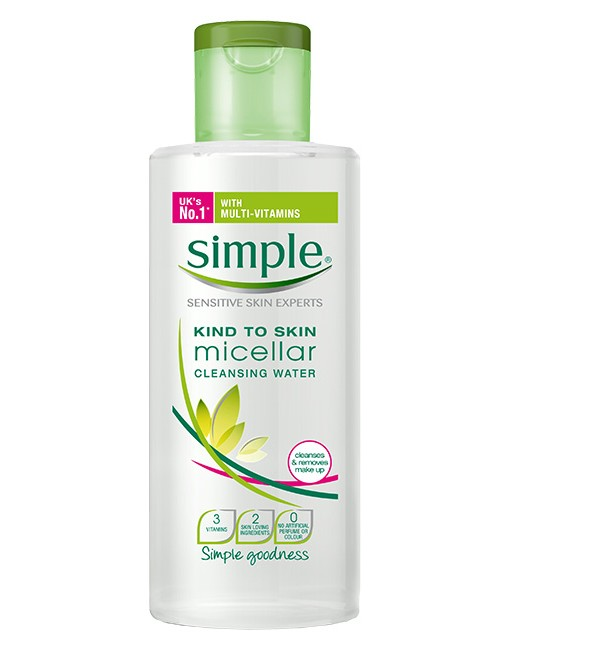 Simple Kind to Skin Micellar Cleansing Water -Tẩy trang Simple- Tẩy trang cho da dầu-bicicosmetics.vn