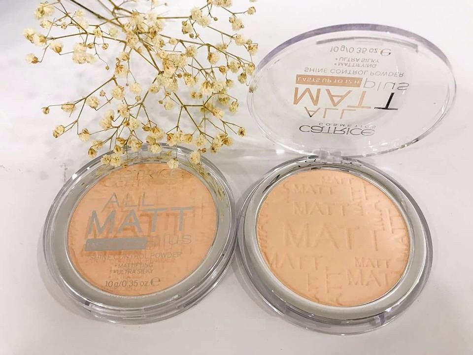 Phấn phủ Catrice All Matt Plus Shine Control Powder ứng dụng công nghệ từ Đức