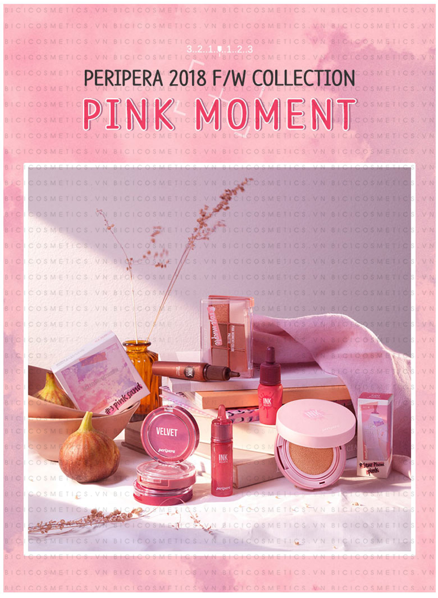 PHẤN NƯỚC PERIPERA- PERIPERA PINK MOMENT INK LASTING PINK CUSHION PHIÊN BẢN CHÀO THU 2018