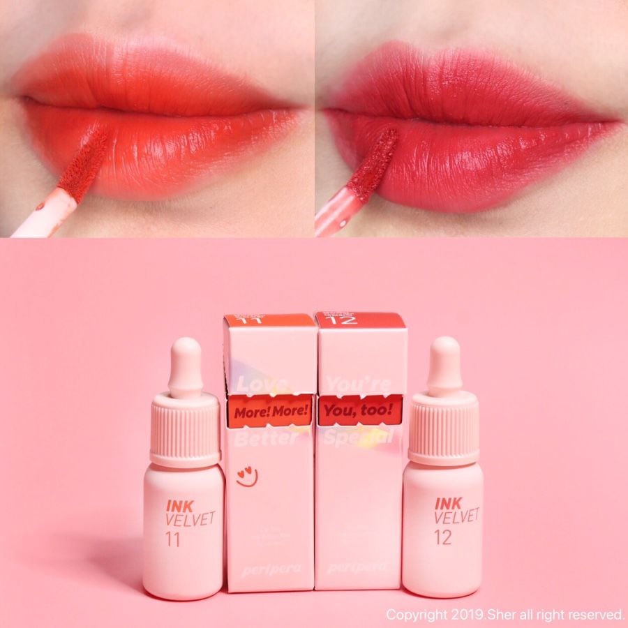  Son Kem Lì Peripera Lip Tint Ink Velvet Tint Mood Blank Collection 4g 