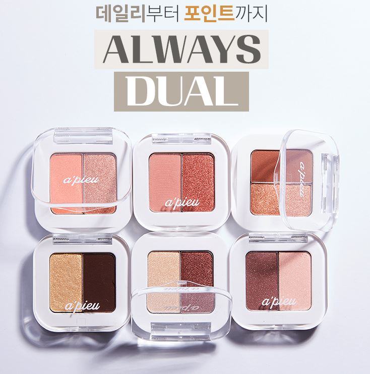 Phấn mắt 2 màu A'Pieu Mineral Mono Shadow (Dual) siêu xinh 1