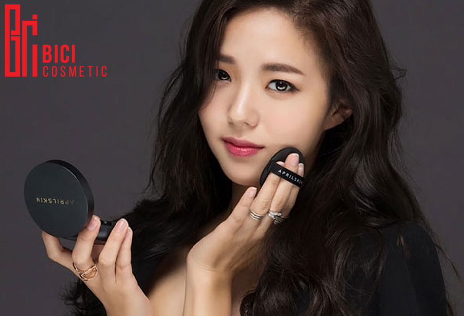 Phấn nước April Skin có độ che phủ tốt