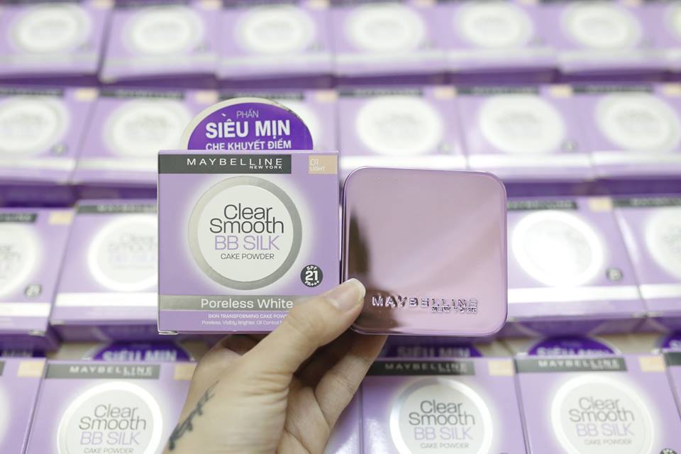 Phấn trang điểm Maybelline Clear Smooth BB Silk Cake Powder