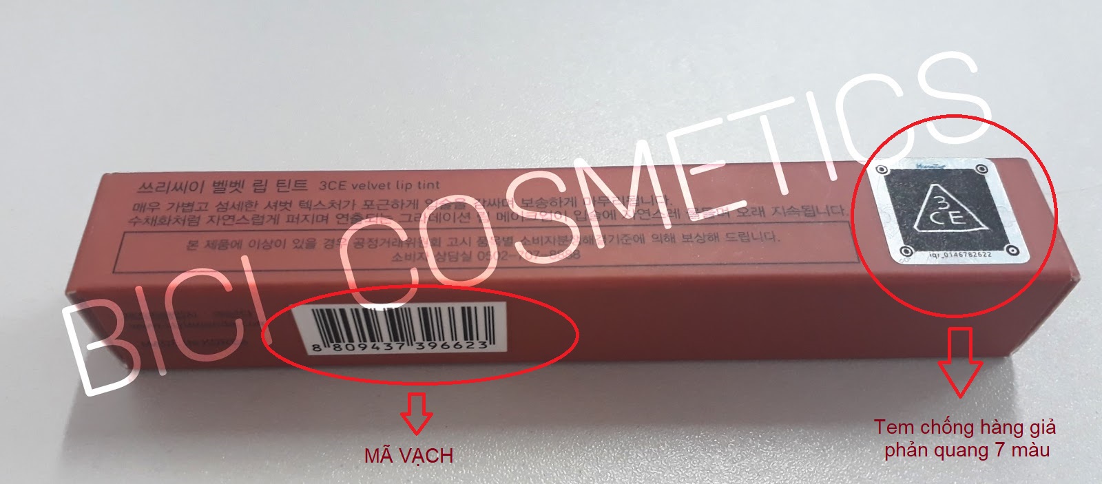 Son 3CE Velvet Lip Tint Going Right cam hồng đất