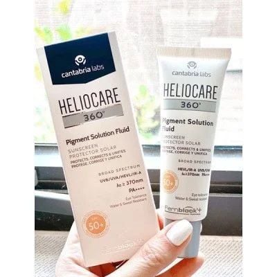  (Mẫu Mơi) Kem Chống Nắng Nâng Tone, Ngăn Ngừa Sắc Tố HELIOCARE 360º Pigment Solution Fluid SPF50+ Ultraligero (50ml) 