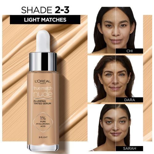  (Mới 2022) Kem Nền Dạng Tint Che Phủ Cao, Chứa Serum HA L'OREAL True Math Nude Hyaluronic Tinted Serum 