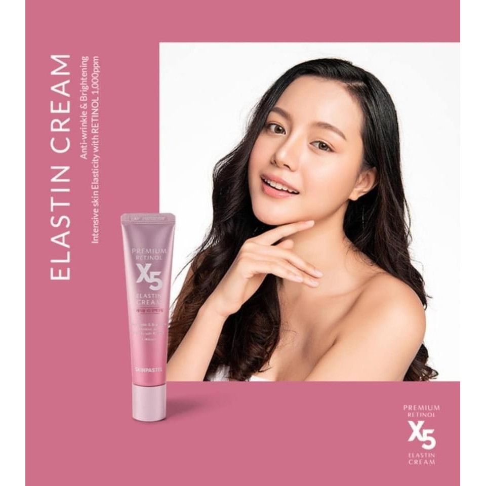 KEM DƯỠNG TRẮNG CHỐNG LÃO HÓA X5 SKINPASTEL PREMIUM RETINOL X5 ELASTIN –  Bicicosmetics