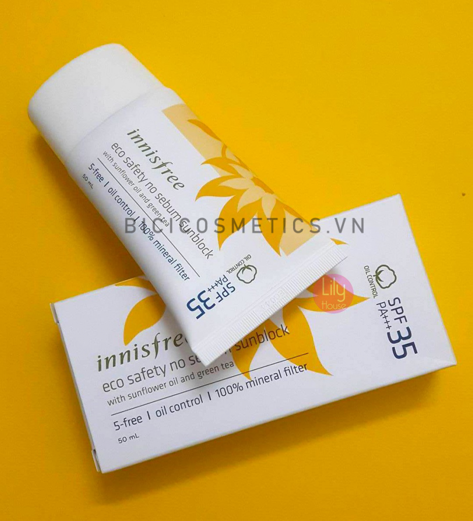 review kem chong nang Innisfree