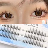  Mi Giả Cụm Chùm Tự Nối Tự Nhiên ZHUANGCAIYAN Eyelashes 