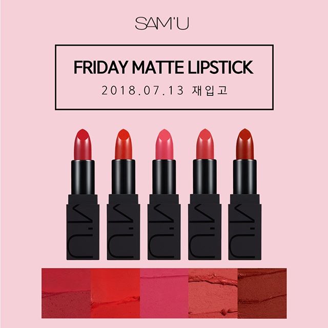 SAM’U Friday Matt Lipstick - Bici Cosmetics5