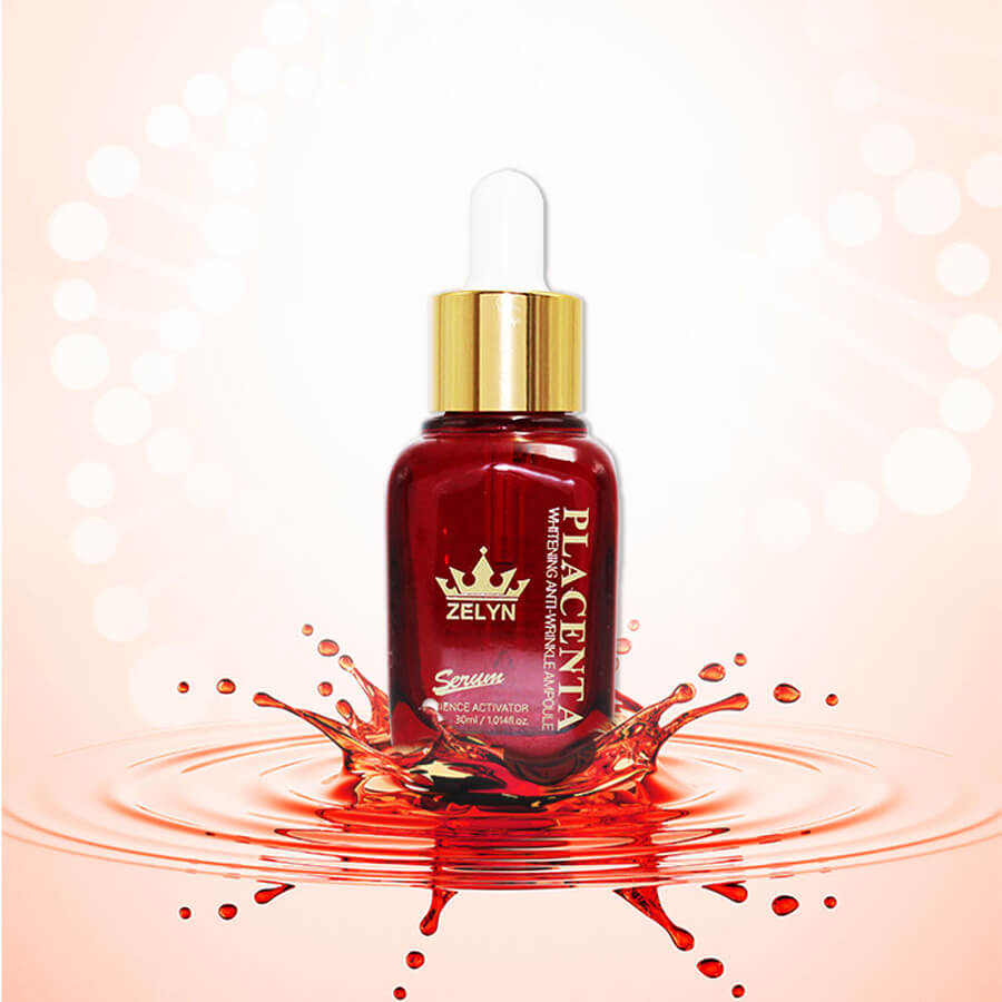 Serum Zelyn Placenta Whitening Anti-Wrinkle Ampoule-bicicosmetics.vn