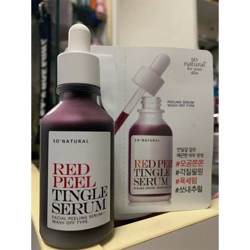  Tinh Chất Peel Da SO'NATURAL Red Peel Tingle Serum - 35ML 