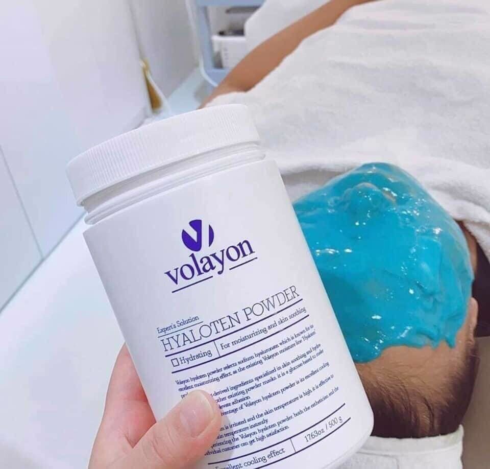  Mặt Nạ Cấp Ẩm, Làm Dịu Da Dạng Bột Volayon Hyaloten Powder Xanh Dương 500g 