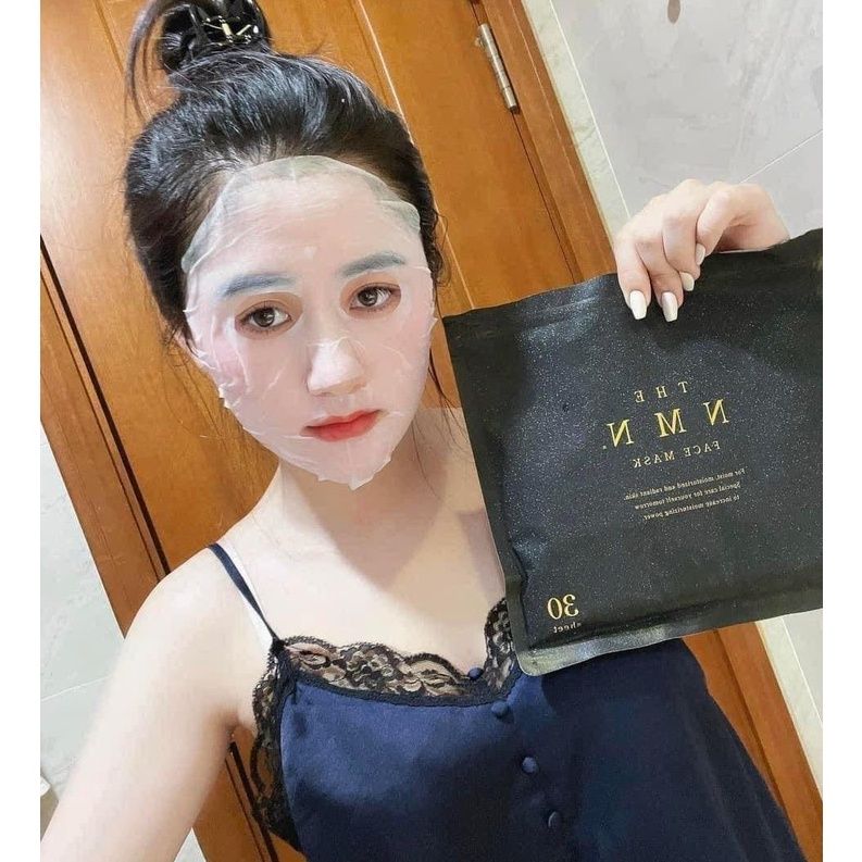  Mặt Nạ Tế Bào Gốc Nâng Cơ Chống Lão Hóa NMN Face Mask Nhật Bản (Túi 30 Miếng) 