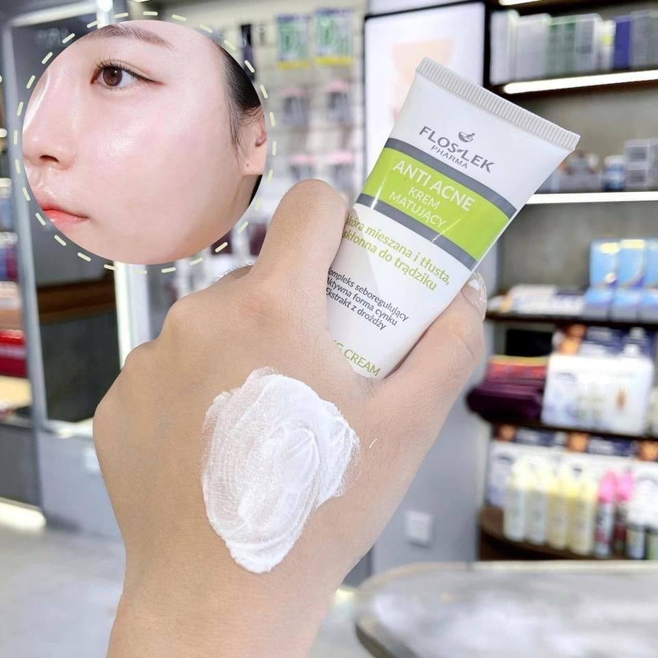 Kem Dưỡng Kiềm Dầu Dành Cho Da Dầu Mụn FLOSLEK Pharma Anti Acne Mattif –  Bicicosmetics