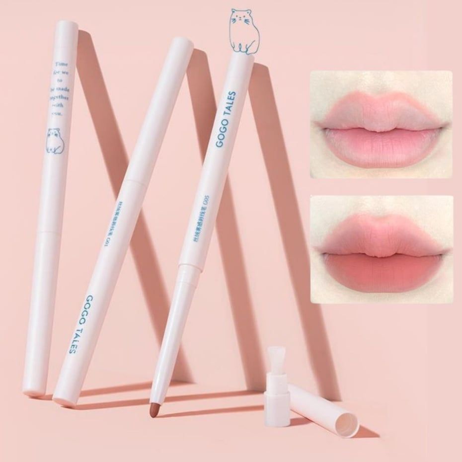  Bút Kẻ Viền Môi Mướt Mịn GOGO TALES Velvet Fog Lipliner Nội Địa Trung 