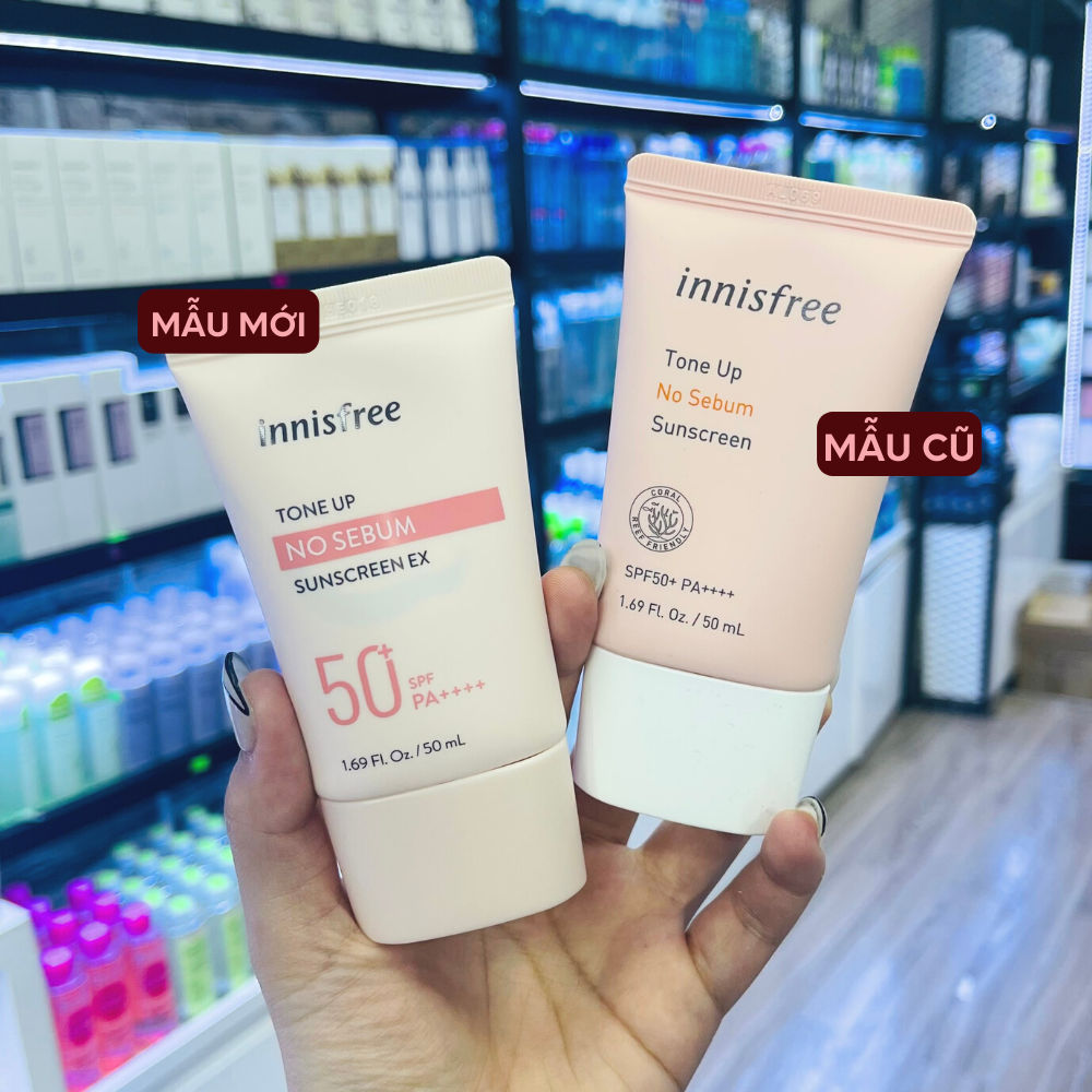  (Mẫu Mới) Kem Chống Nắng Innisfree Tone Up No Sebum Sunscreen 50ml 