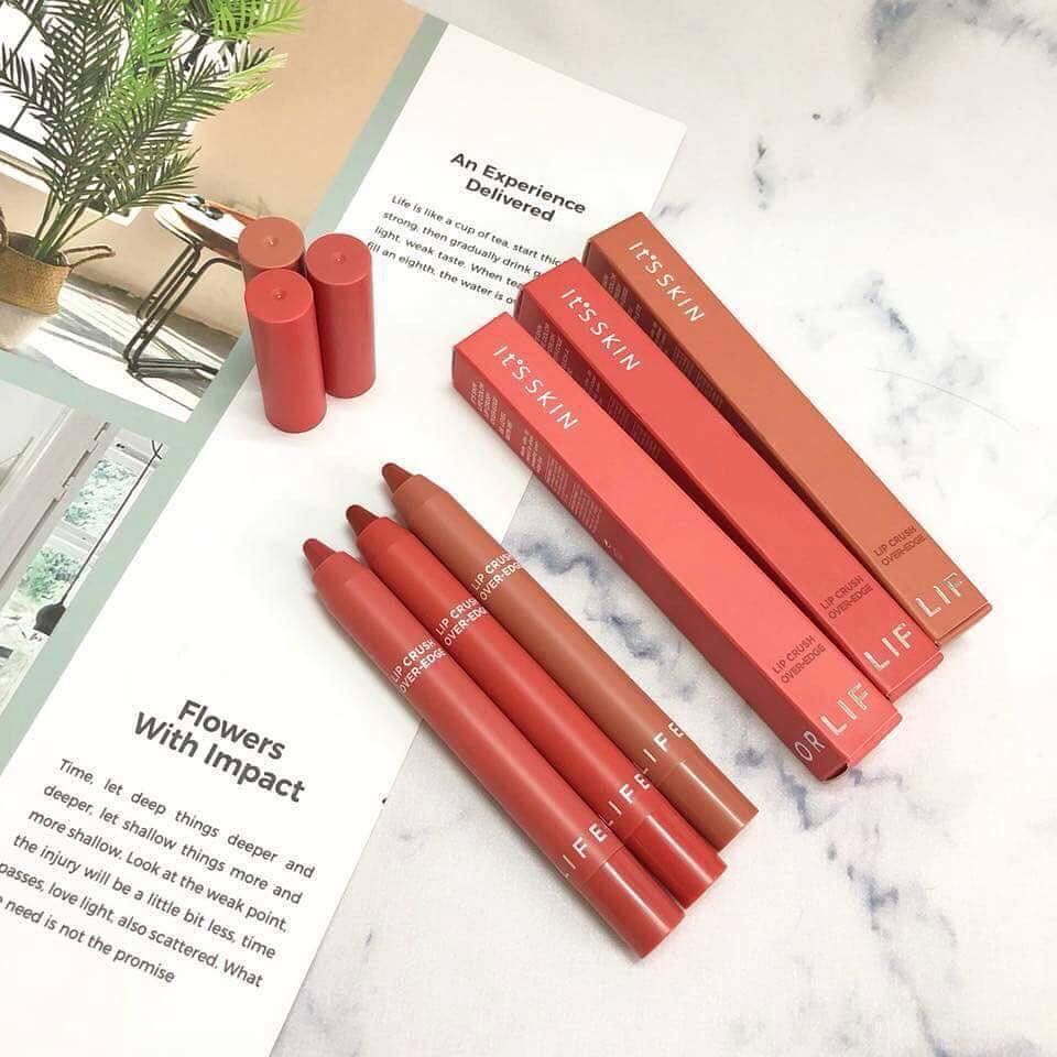 Son Bút Chì It Skin Life Color Lip Crush Over Edge- BICICOSMETICS.VN