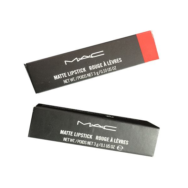 Bao bì vỏ hộp mới của dòng son MAC Matte Lipstick 1