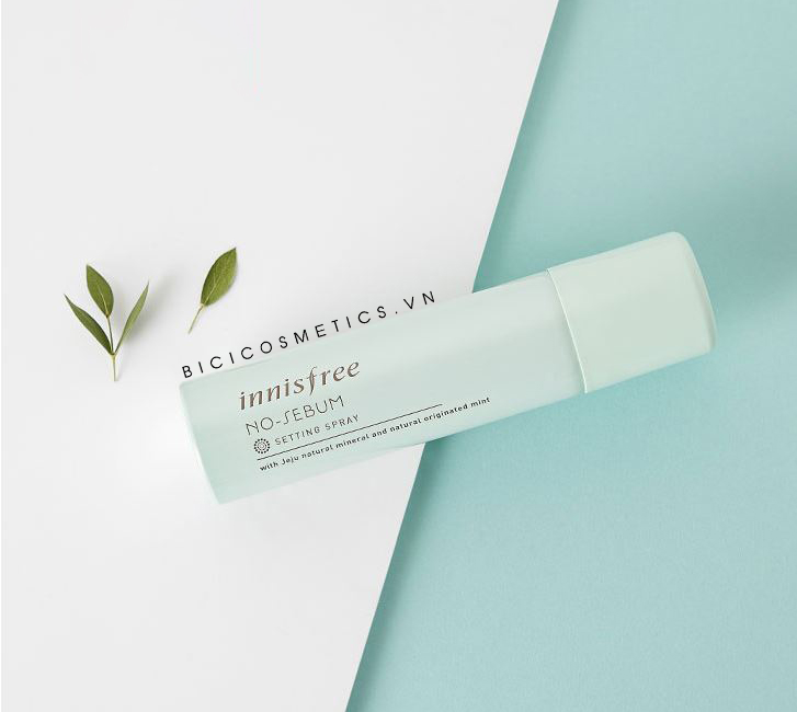 Xịt khoáng Innisfree No Sebum Setting Spray bảo vệ lớp make up -bicicosmetics
