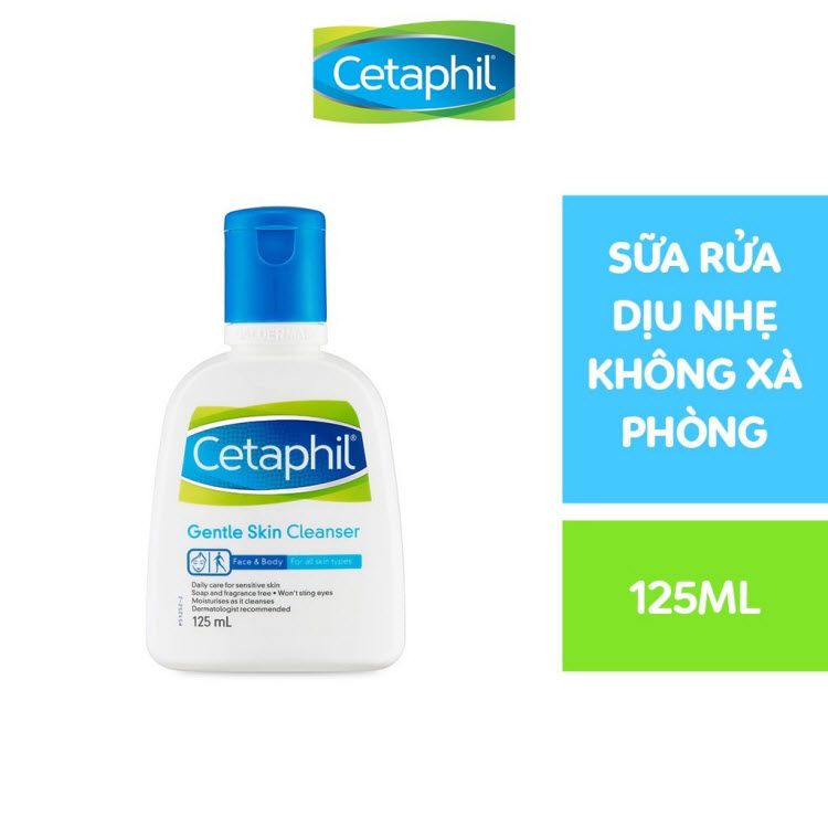  Sữa Rửa Mắt Lành Tính Dịu Nhẹ CETAPHIL Gentle Skin Cleanser Sensitive Daily Cleansing Face Wash 125ml 