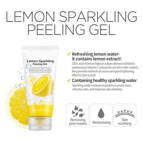 bao bì Sữa rửa mặt Secret Key Lemon Sparkling Cleansing Foam