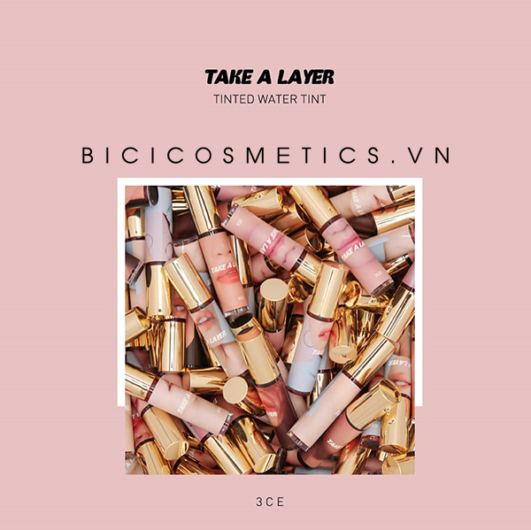 Son 3CE Take A Layer Tinted Water Tint với kiểu dáng mới