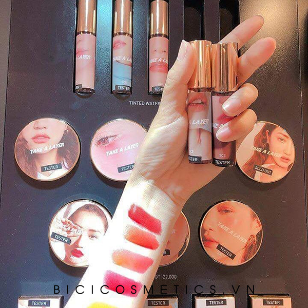 Son 3CE Take A Layer Tinted Water Tint với 5 màu và kiểu dáng mới
