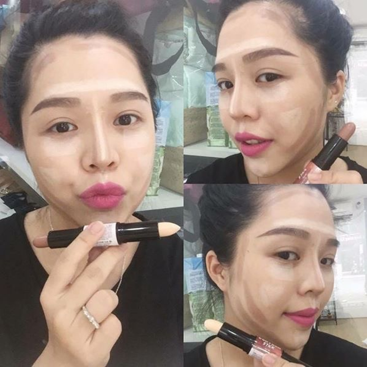 Tạo Khối 2 Đầu Sáng Tối Dạng Thỏi W7 Highlight And Contour Stick