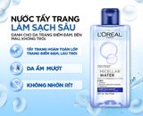  (Mini/Fullsize) Nước Tẩy Trang L'Oreal Paris Micellar Water 3 in1 - 95ml/400ml 