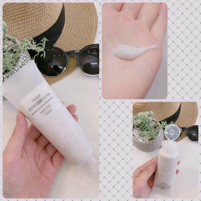  (Mẫu Mới) Tẩy Tế Bào Chết MUJI Face Soap Scrub 100g 