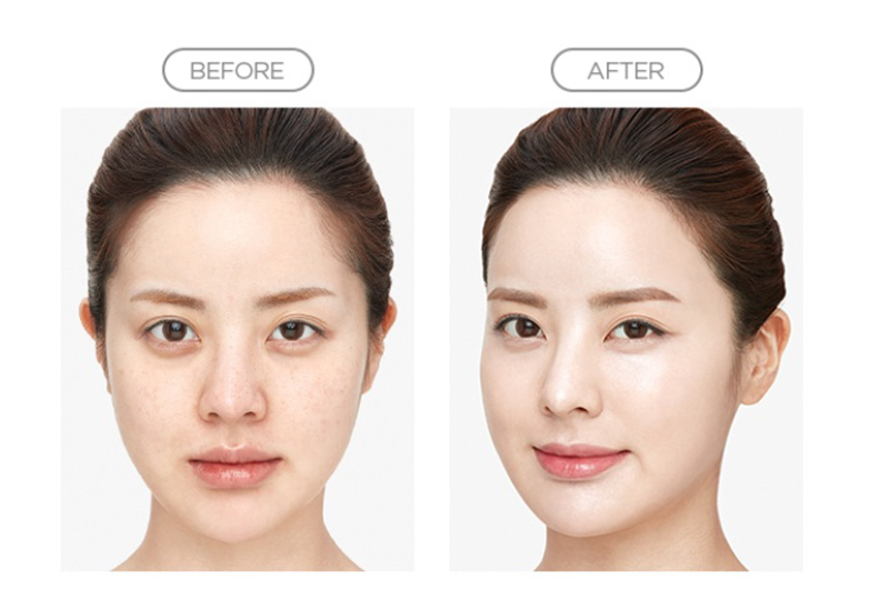 Khi apply trên da cho lớp nền mỏng nhẹ tự nhiên và tệp với màu da thật nhanh chóng. - Bici Cosmetics