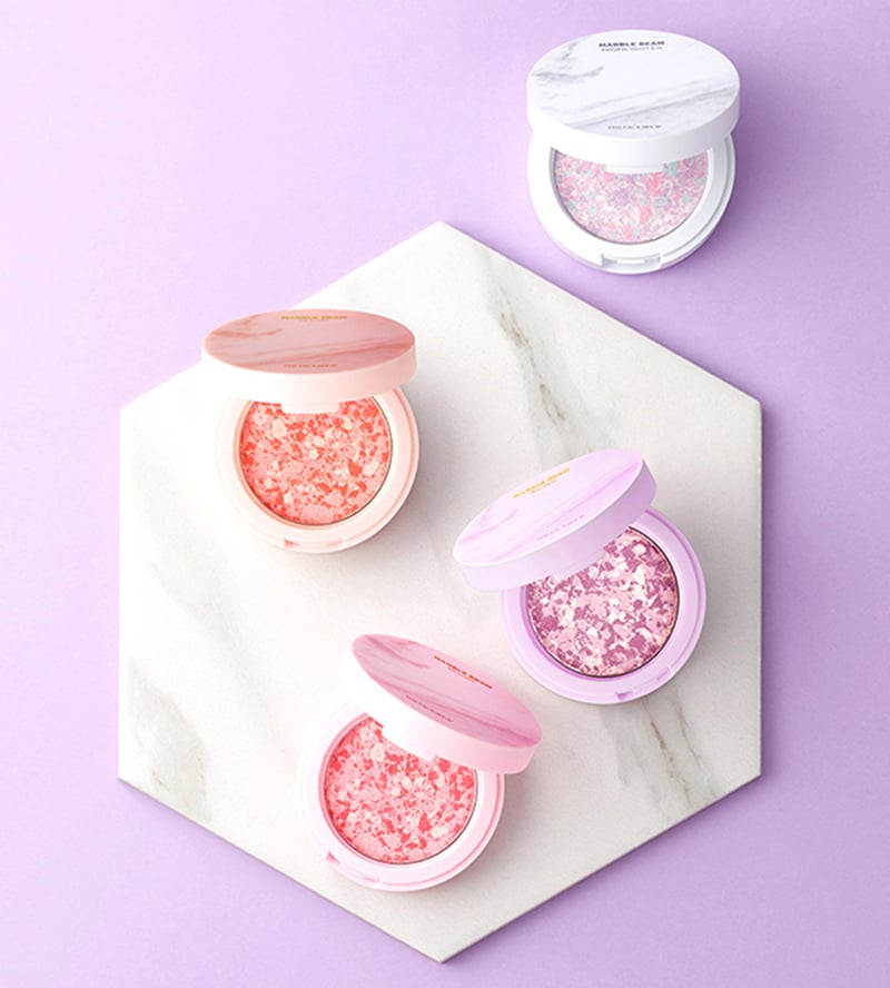 Phấn Má Hồng Sáng Da The Face Shop Marble Beam Blush & Highlighter - Bici Cosmetics
