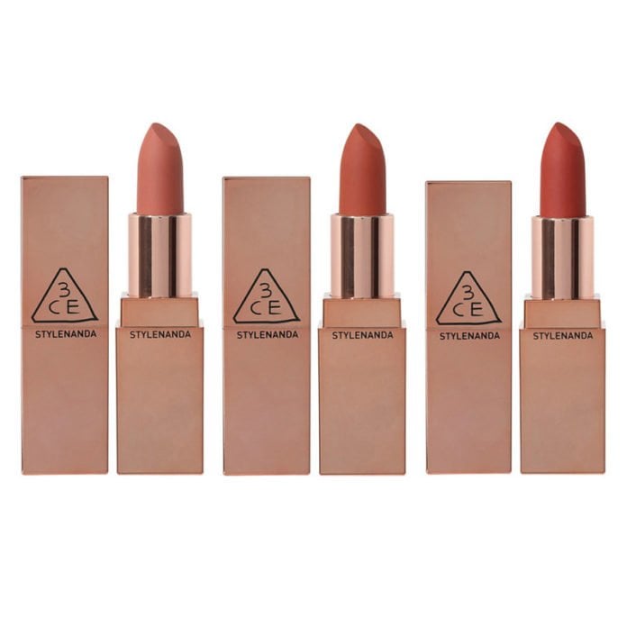 Thiết kế trụ vuông sang trọng 3CE Matte Lip Color 2018 bicicosmetics.vn