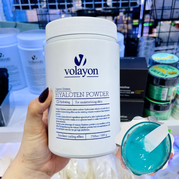  Mặt Nạ Cấp Ẩm, Làm Dịu Da Dạng Bột Volayon Hyaloten Powder Xanh Dương 500g 