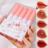  Set 5 Cây Son Kem Lì Thỏ Trắng MUGE LEEN Velvet Cake Lip Nội Địa Trung 