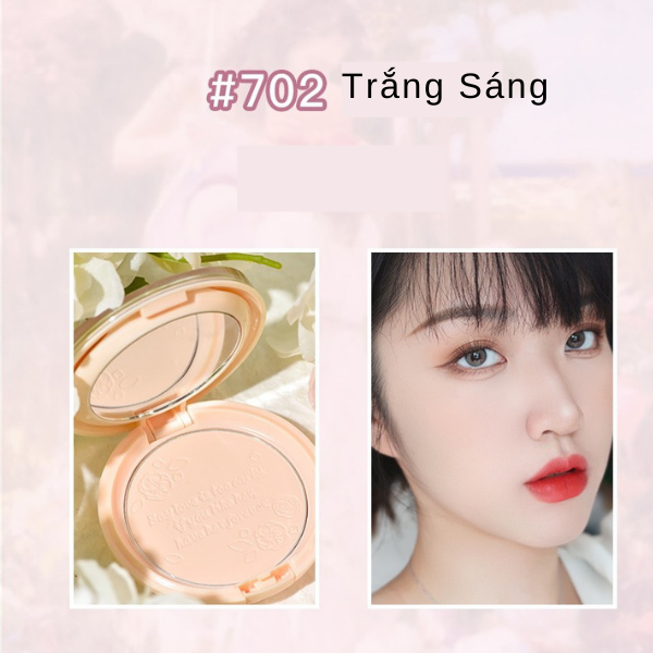  Phấn Nén Kiềm Dầu Hoa Hồng HOLD LIVE Hua Yang soft Mist Pressed Powder 