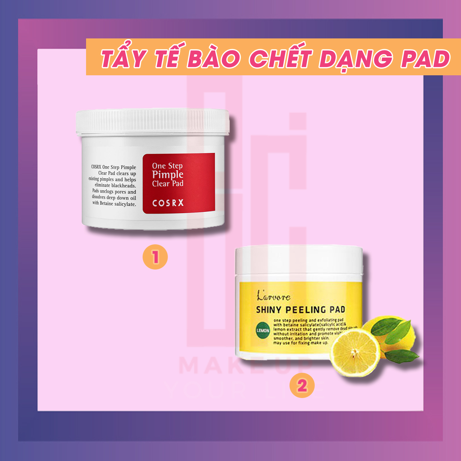 Các loại tẩy tế bào chết dạng Pad -bicicosmetics