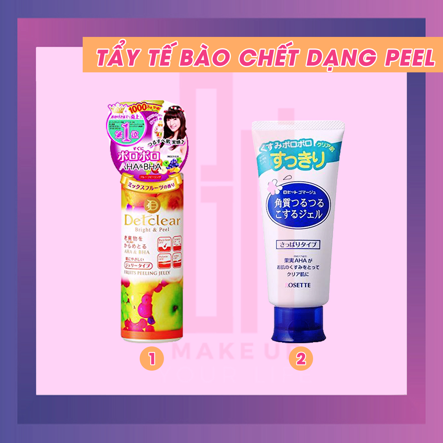 Các loại tẩy tế bào chết dạng Peel -bicicosmetics