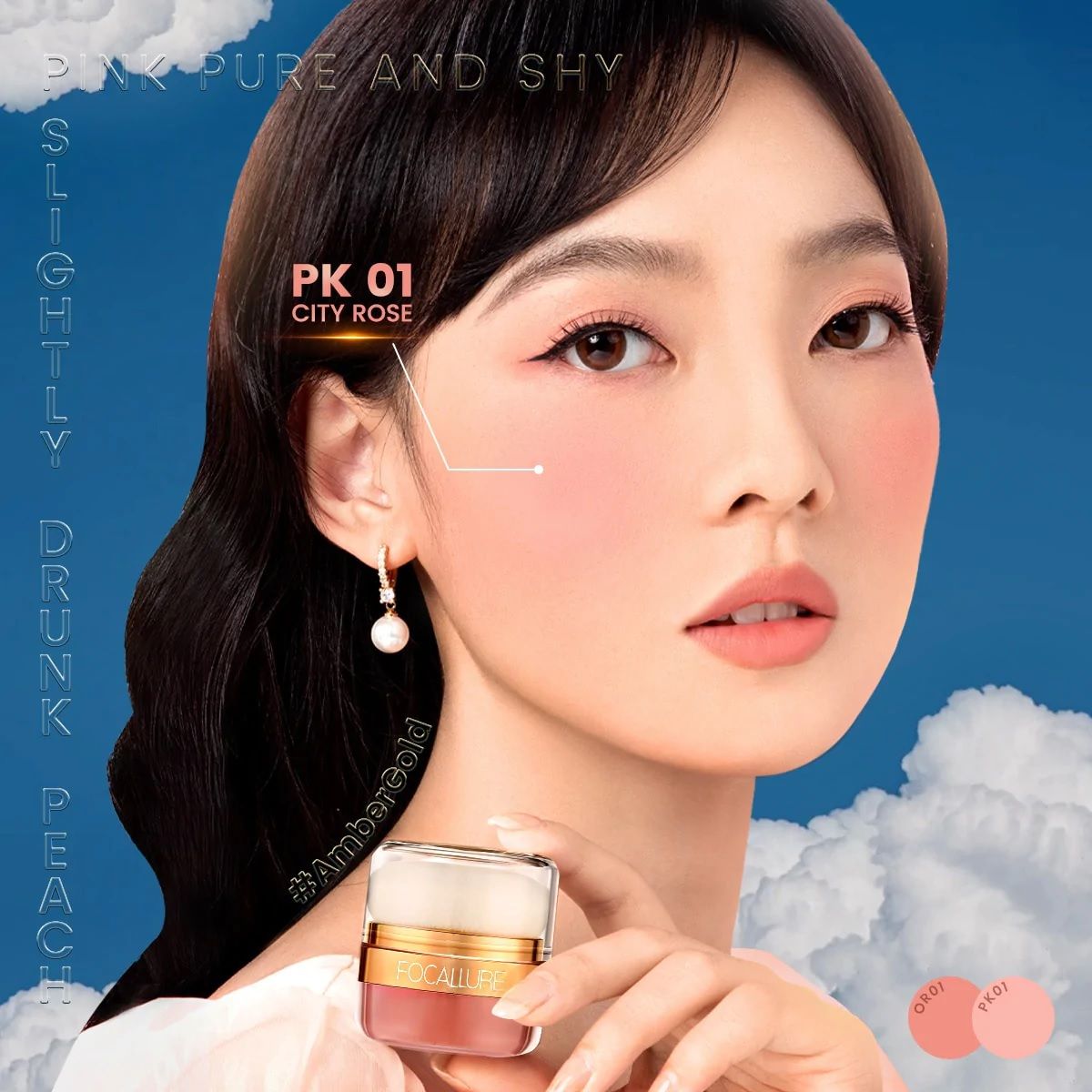  Phấn Phủ Bột/Má Hồng Kèm Mút Tiện Lợi Không Thấm Nước FOCALLURE Instant Retouch Setting Powder | FA259 